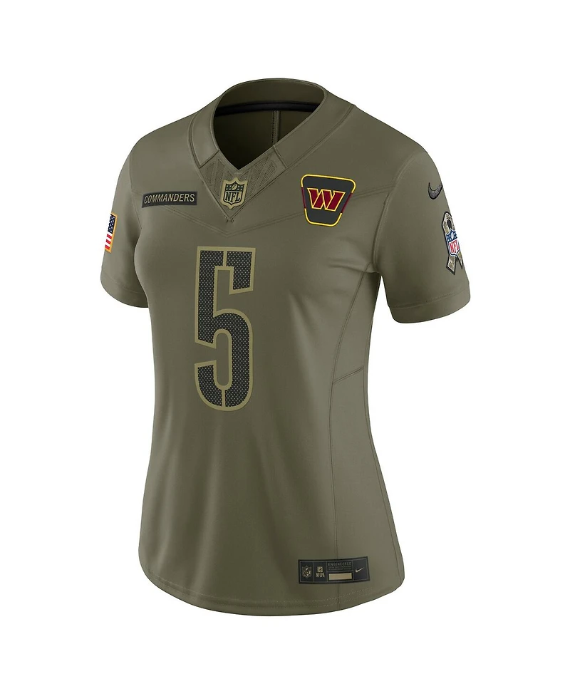 Nike Women's Jayden Daniels Olive Washington Commanders 2025 Salute to Service Limited Jersey