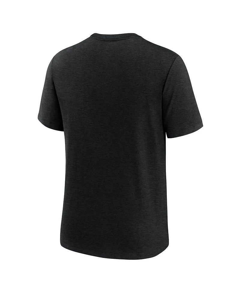 Nike Men's Christian McCaffrey Heather Black San Francisco 49ers Player Graphic T-Shirt