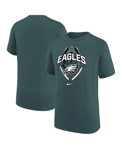 Nike Big Boys and Girls Midnight Green Philadelphia Eagles Icon Legend T-Shirt