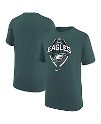 Nike Big Boys and Girls Midnight Green Philadelphia Eagles Icon Legend T-Shirt