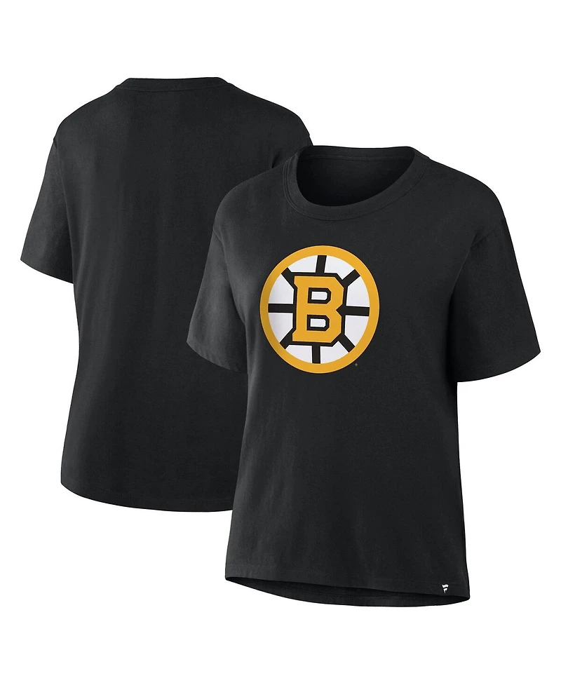 Fanatics Women's Black Boston Bruins Primary Logo Legacy T-Shirt