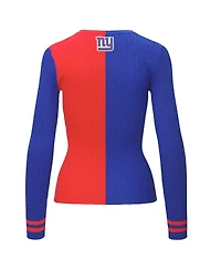 Staud Women's Royal/Red New York Giants Cargo Sweater