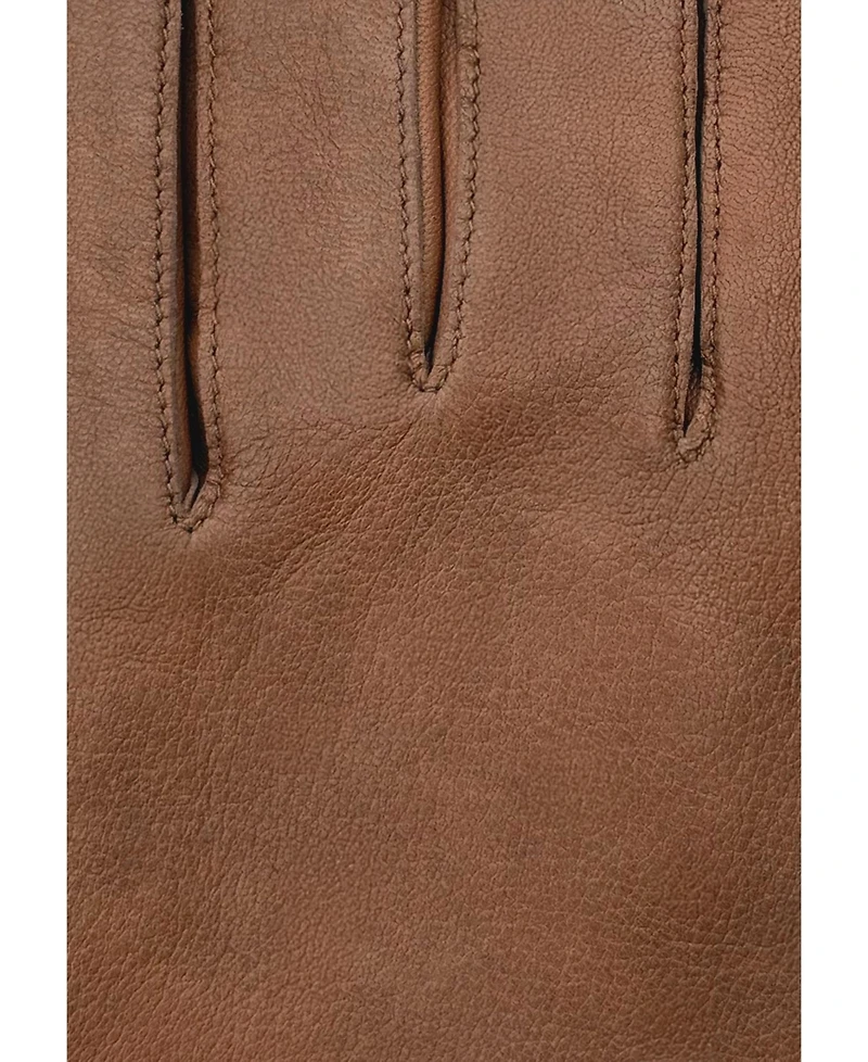 Kessler Men's Leather gloves "Rasmus" with knitted cuff and touch function