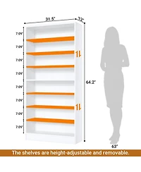 Aheaplus 9-Tier Wood Shoe Storage Cabinet (Holds 40-45 Pairs)