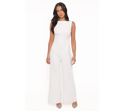 Petal and Pup Women's Brenda Lace Back Jumpsuit - White