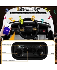 Gymax Ride on Car 12V Licensed Chevrolet Truck Kids' Electric Vehicles Gift for 3+