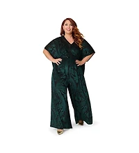 Unique Vintage Plus Size 1970s Sequin Caftan Jumpsuit