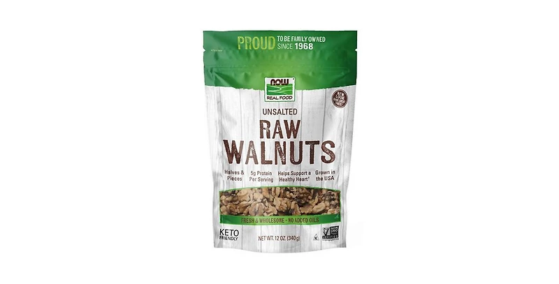 Now Foods Walnuts Halves & Pieces Raw ,12 oz