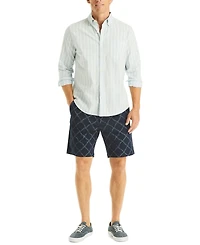 Nautica Men's Printed Long Sleeve Oxford Shirt