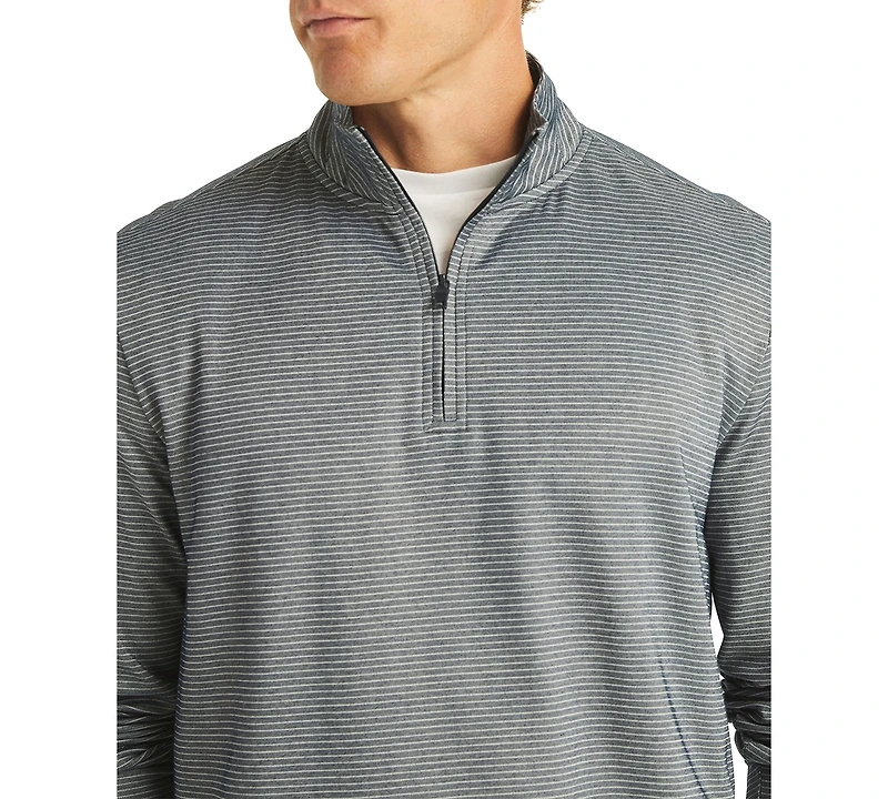 Nautica Men's Striped Quarter-Zip Sweatshirt