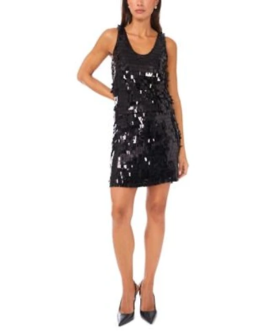 Vince Camuto Womens Sequin A Line Mini Skirt V Neck Boxy Tank Top