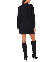 Vince Camuto Women's Patch Pockets Long Sleeves Cardigan