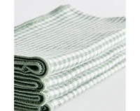Napa Home & Garden 18" Vibrant Green Plaid Cotton Dinner Napkins Set of 4 for Dining & Table Decor