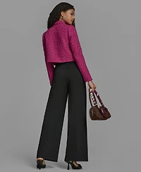 Bcbg Women's Novelty Long Sleeve Cropped Jacket
