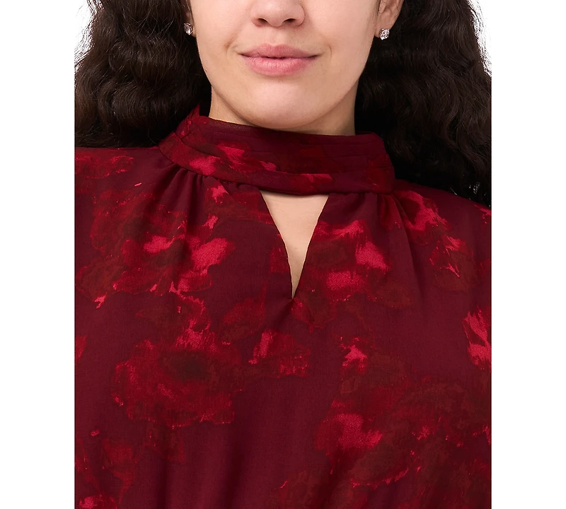 Msk Plus Printed Maxi Dress