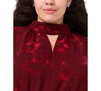 Msk Plus Printed Maxi Dress