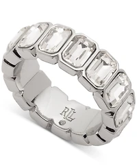 Lauren Ralph Emerald Crystal Tennis Ring