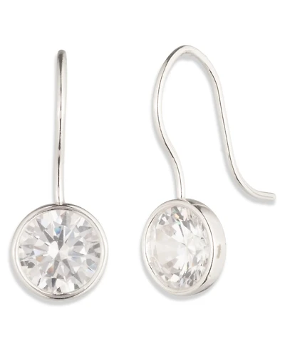 Lauren Ralph Cubic Zirconia Silver-Tone Drop Earrings (also Gold-Tone)