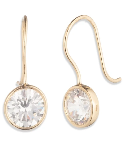 Lauren Ralph Cubic Zirconia Silver-Tone Drop Earrings (also Gold-Tone)