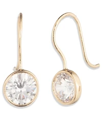 Lauren Ralph Cubic Zirconia Silver-Tone Drop Earrings (also Gold-Tone)