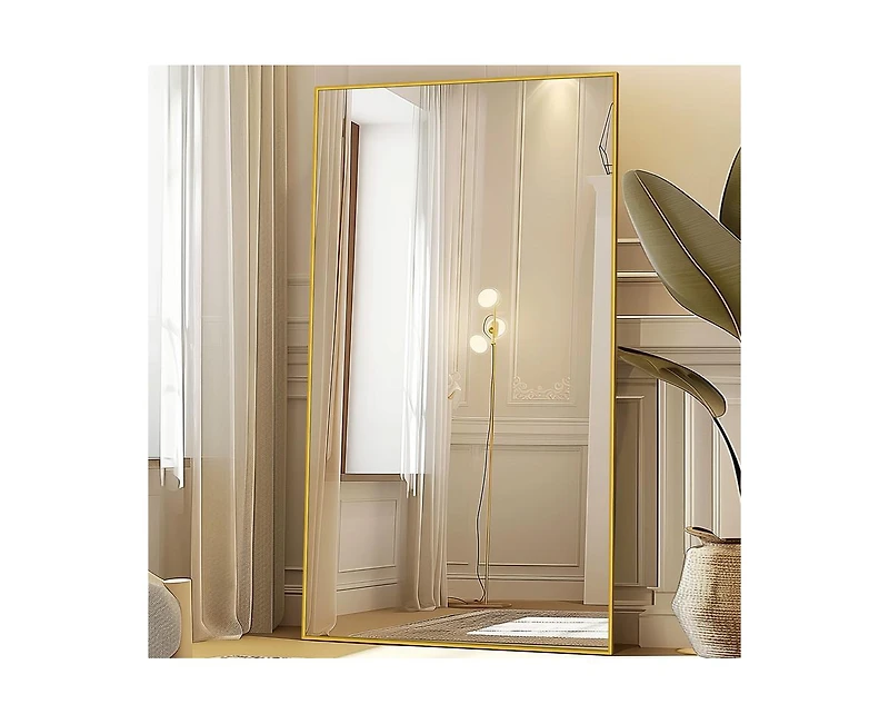 Antok Full Length Mirror 81"x41" Oversized Floor Mirror for Living Room Cloakroom Rect Style