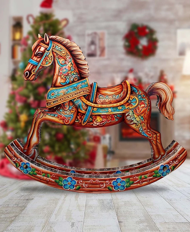 G. Debrekht Enchanting Rocking Horse Centerpiece