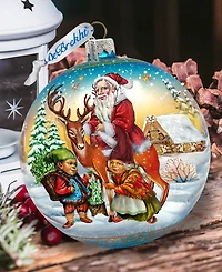 G. Debrekht Vintage Sleigh Ride Glass Holiday Ornament