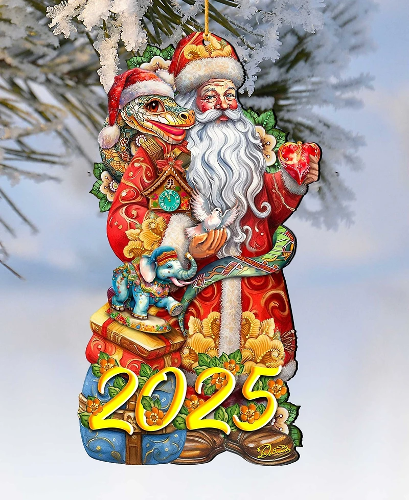 Designocracy 2025 Dated: Santa with Snake Ornament