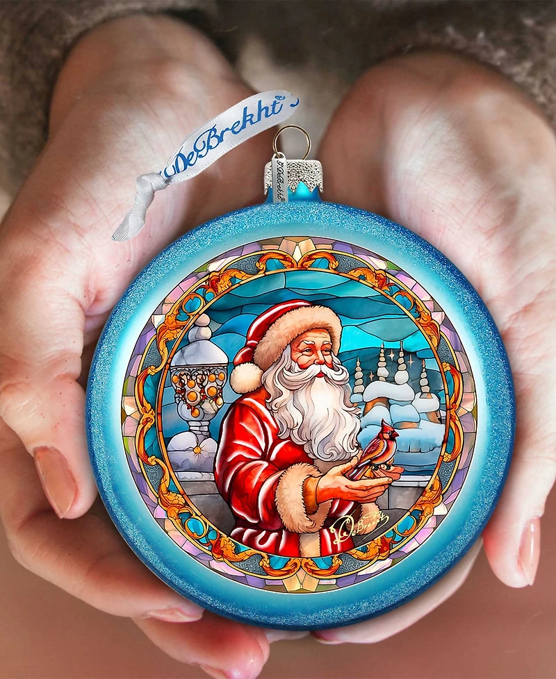 G.Debrekht Santa's Red-Feathered Friend Ornament