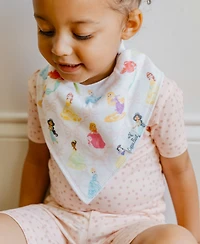 Copper Pearl Baby Girls 4-Pack Disney Princess Bandana Bib Set