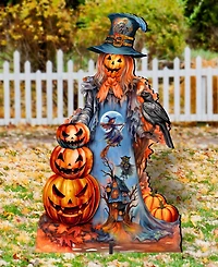 Designocracy Pumpkin Scarecrow Outdoor Decor