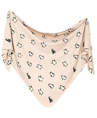Copper Pearl Baby Penguins Knit Blanket