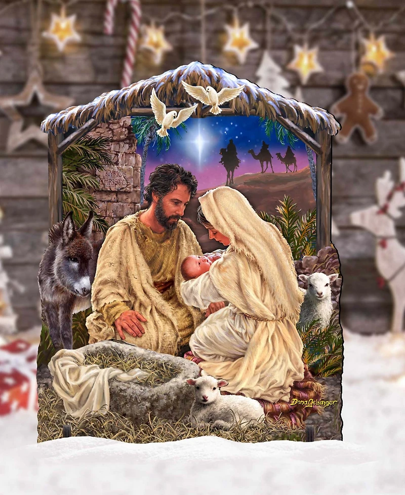 Designocracy Jesus Is Lord Outdoor Yard Decor Wood