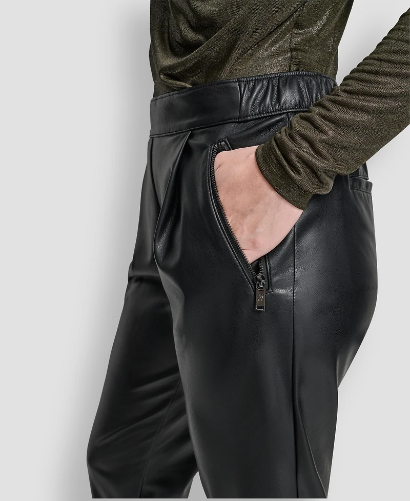 Dkny Women's Zipper Detail Pull-On Pant