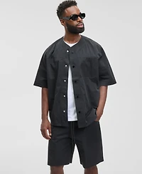 Mode of One Men's Relaxed Fit Short Sleeve Snap-Front Shirt, Macy's Exclusive