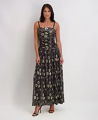 kensie Women's Square Neck Maxi Dress