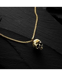 Vincero Men's Memento Mori Pendant Necklace in Gold-Tone Stainless Steel