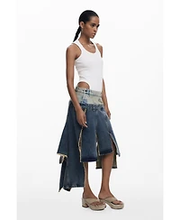 Desigual Women's Long skirt with double waistband