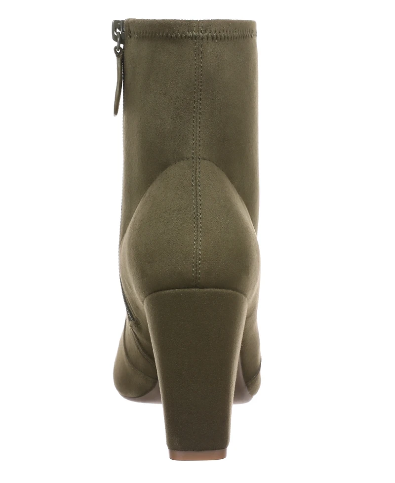 On 34th Women's Lydiaa Pointed-Toe Block-Heel Booties