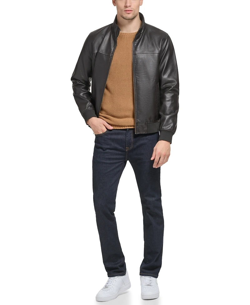 Tommy Hilfiger Men's Laydown Collar Bomber Jacket