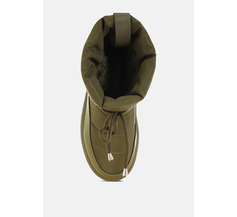 London Rag Pacos High Ankle Chunky Snow Boots Women