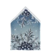 Trafalgar Men's Clarence The Classy Snowflake Silk Holiday 12x12 Pocket Square