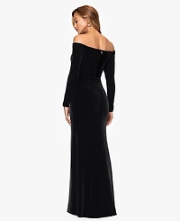 Xscape Women's Off The Shoulder Maxi Dress