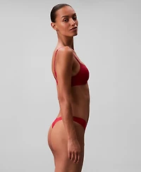 Calvin Klein Women's Invisibles Microfiber Stretch Thong Underwear D3428