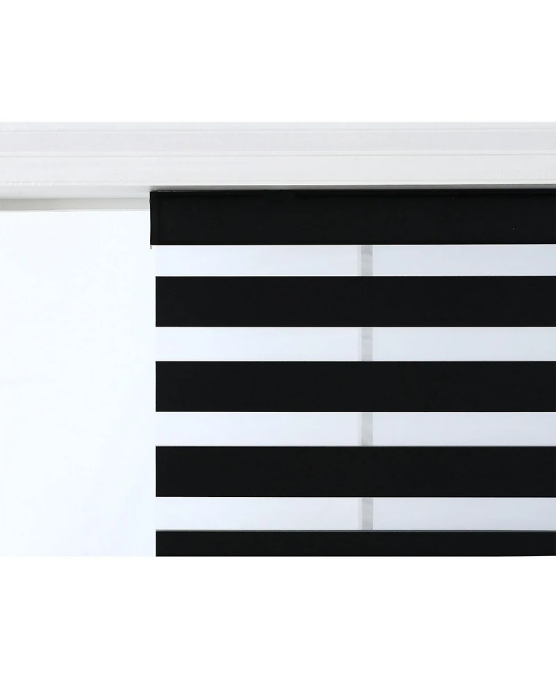 Shadisfy Zebra Shade Cordless,Dual Mode, lets light and blocks out