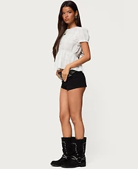 Edikted Women's Maricella Gathered Tiered Top