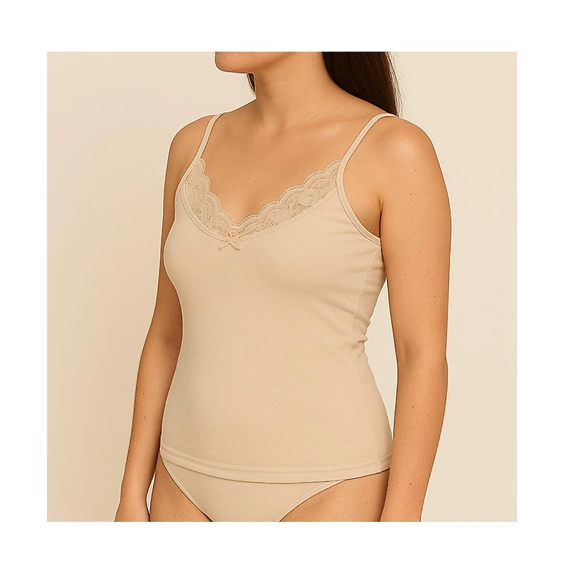 Luna Lace Cotton Cami