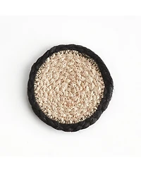 Napa Home & Garden Jute Coasters, Set of 4 - Natural/Black - Durable & Stylish
