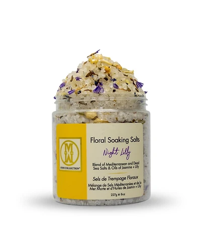 Omm Collection Floral Soaking Bath Salts Night Lily 8oz