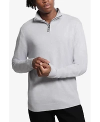 X Ray Men's Quarter Zip Mock Neck Sweater